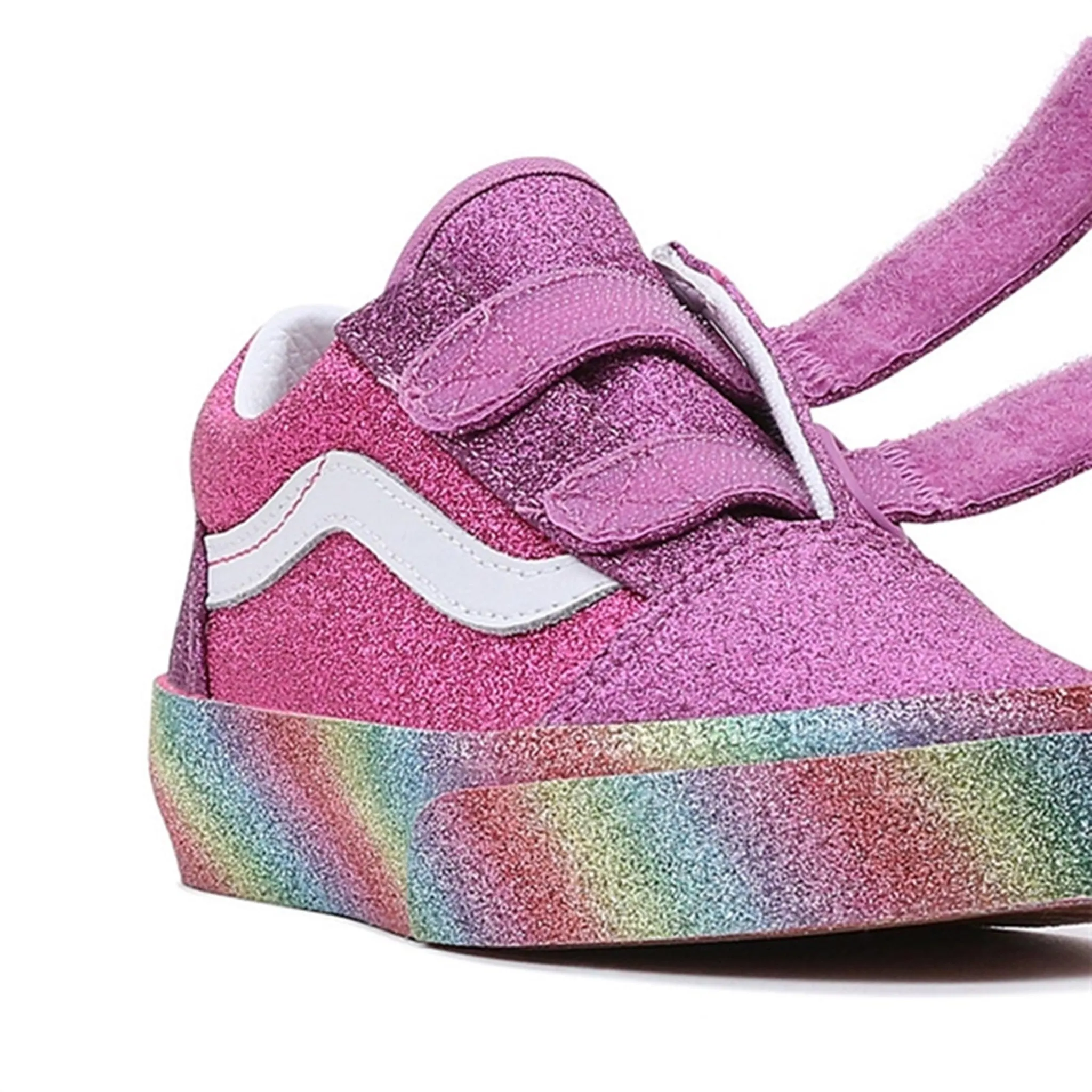 VANS UY Old Skool V Sneakers Glitter Rainglow Pink/Multi