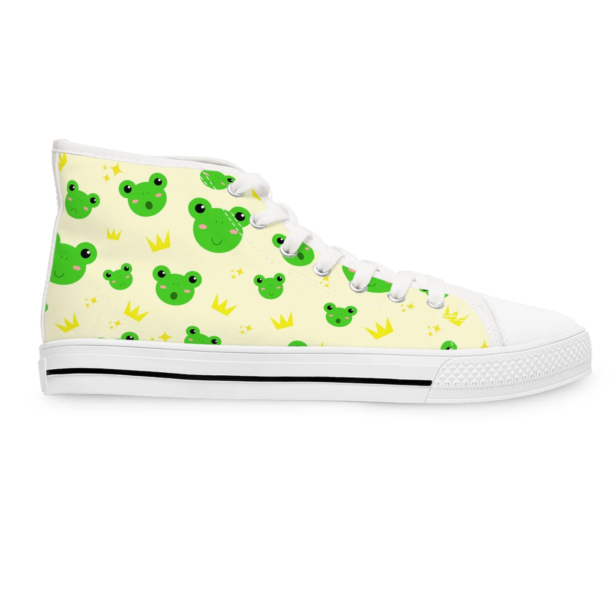 Yellow Frogs Women's High Top Sneakers