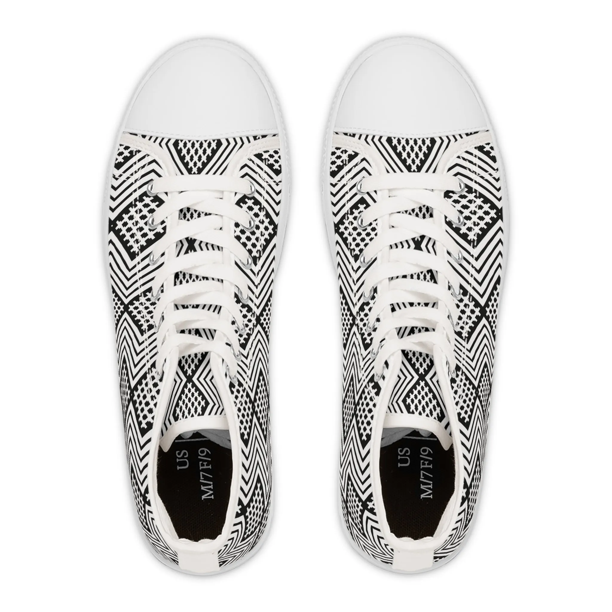 Zig Zag Women's High Top Sneakers